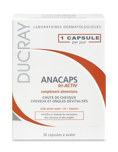 Ducray Anacaps Hair Loss Food Supplement 30caps - 1 month supply