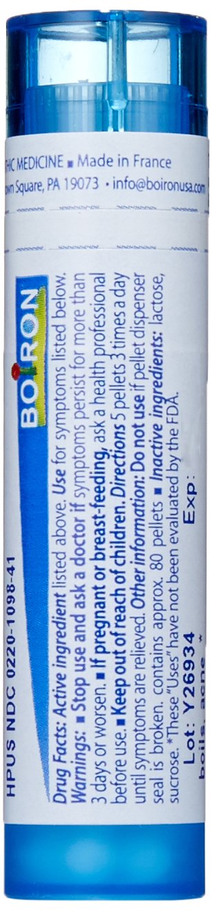 Boiron Homeopathic Medicine Calcarea Sulphurica, 30C Pellets, 80-Count Tubes (Pack of 5)