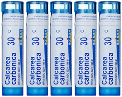 Boiron Homeopathic Medicine Calcarea Carbonica, 30C Pellets, 80-Count Tubes (Pack of 5)