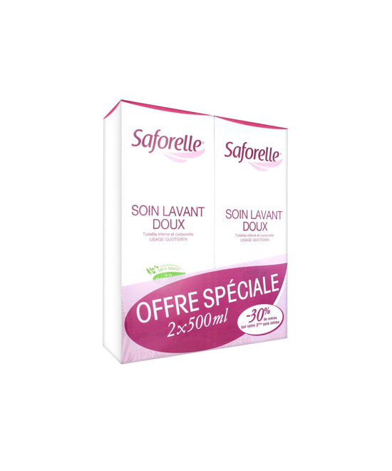 Saforelle Gentle Cleansing Care 2X500ml