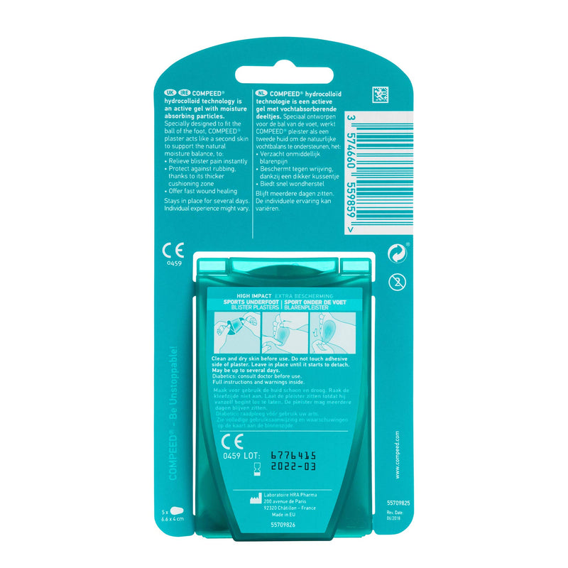 Compeed Underfoot Blister Plaster Pack - One - Blue