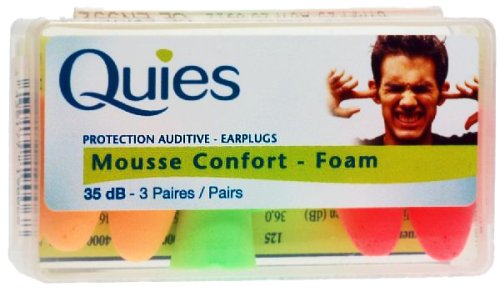 Quies Protection Auditive - Earplugs 35dB-3 Pairs [Health and Beauty]