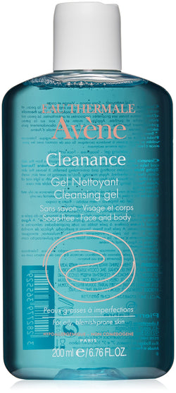 Avene Eau Thermale Cleanance Soapless Gel Cleanser Sensitive Skin 200ml/6.76oz