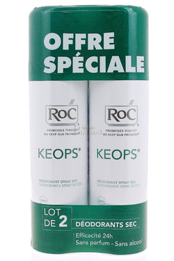 RoC Keops Dry Spray Deodorant 2x150ml