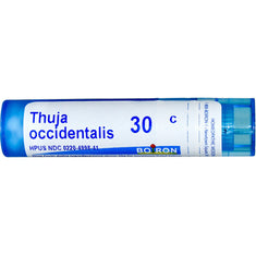 Boiron Homeopathic Medicine Thuja Occidentalis, 30CH Pellets, 80 Count Tube (4 tubes)