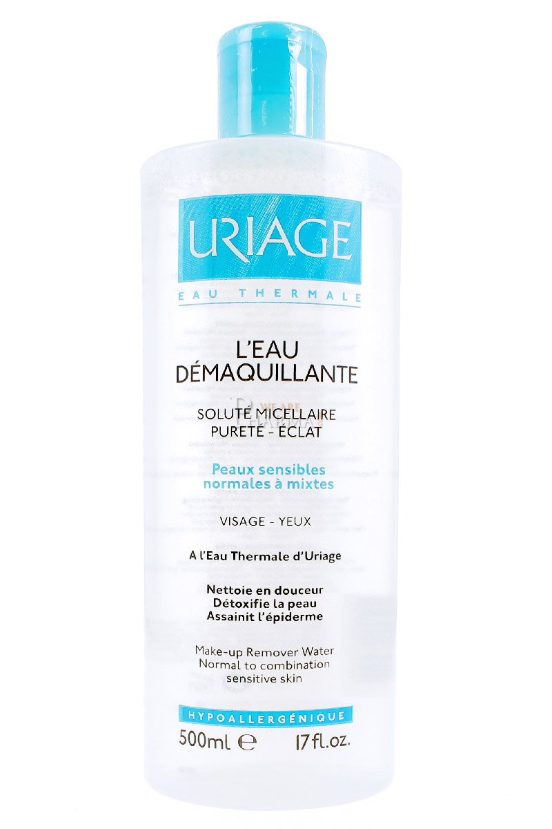 Uriage Make-Up Remover Water Normal to Combination Skins 500 ml