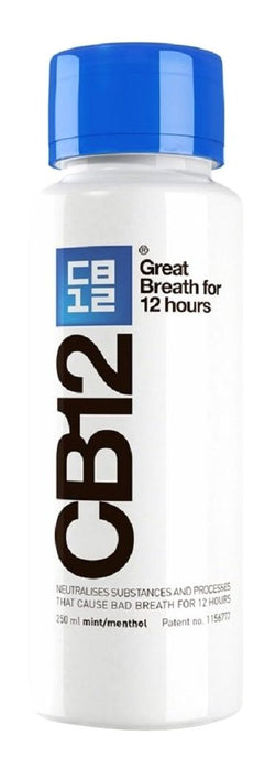 CB12 Mint Menthol Safe Breath Mouthwash (250ml)