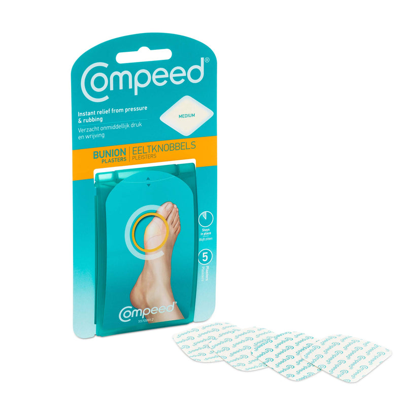 Compeed Bunion Plasters X5 - Instant Relief From Pressure & Rubbing - Medium ...