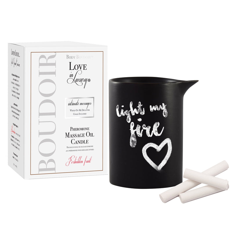 Love in Luxury Pheromone Massage Oil Candle (Forbidden Fruit)