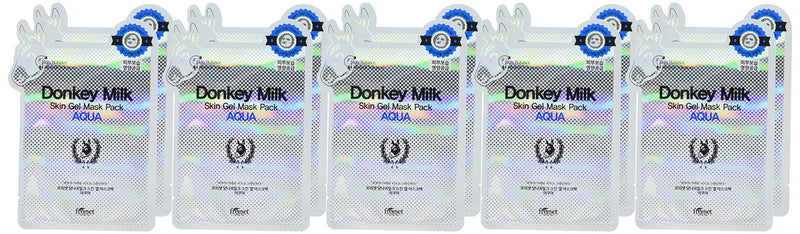 Freeset Donkey Milk Skin Gel Mask Pack Aqua, 10 Count