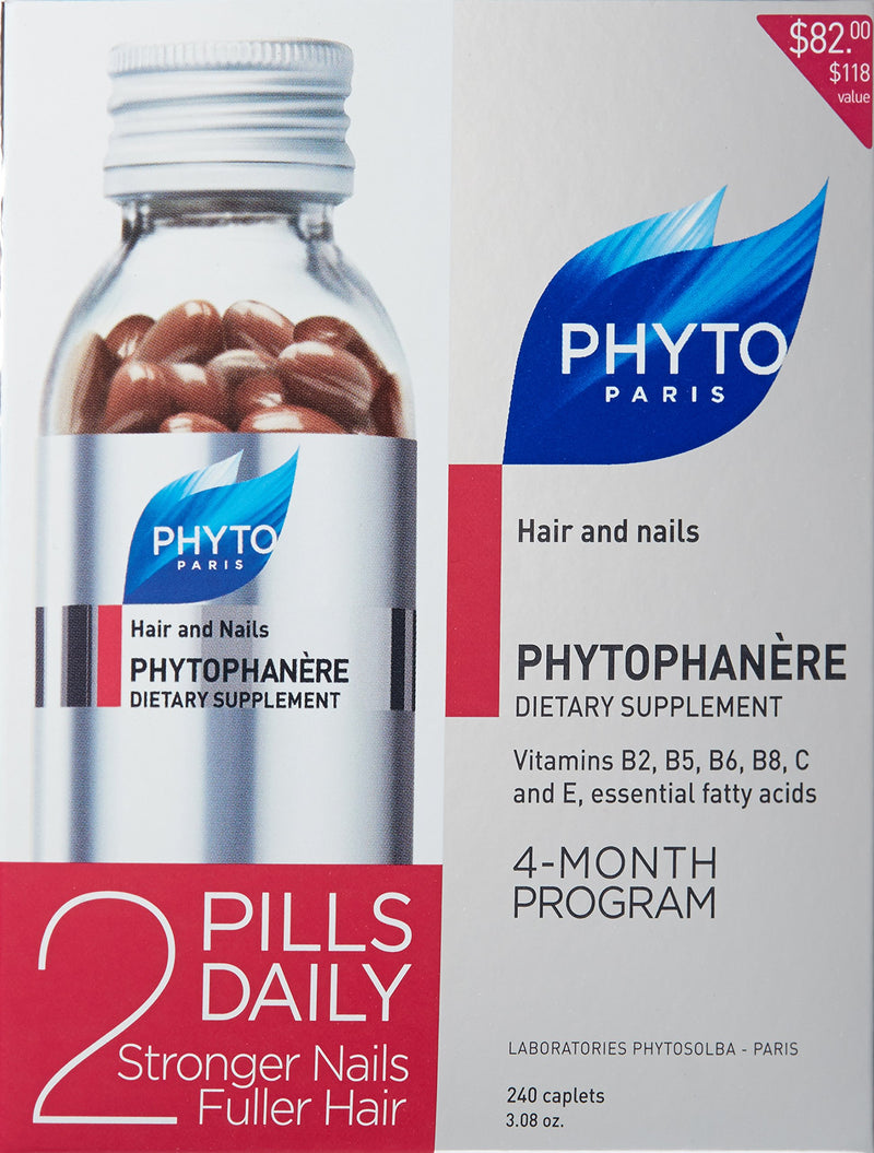 Phyto Phytophanere Hair & Nails Dietary Supplements 120 Caps (Two Month Supply)
