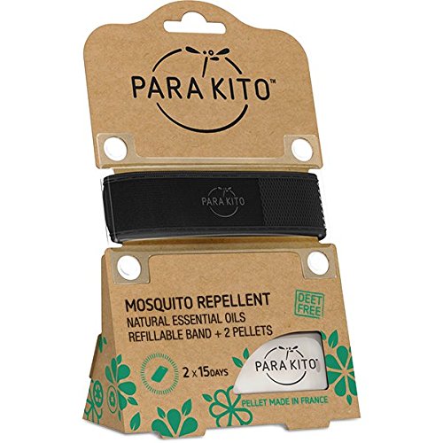 PARA'KITO All Natural Mosquito Repellent Wristband - Black