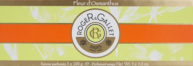 Roger & Gallet Fleur d' Osmanthus Perfumed Soap for Women, 3.5 Ounce