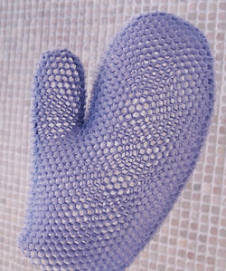 Supracor Spa Bath Mitt Body Exfoliator Face Antibacterial Scrub Sponge (Purple)
