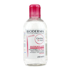 Crealine H2O TS Non-Rinse Face and Eyes Cleanser for Sensitive Dry Skin 250 ml by Bioderma