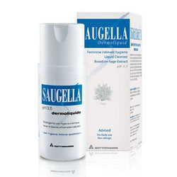 Saugella Dermoliquido pH 3.5 Liquid Cleanser Daily Intimate Hygiene & Prevention for Women Fertile Age 100ml.