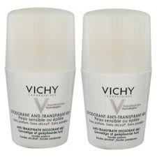 Vichy 24 Hour Roll on Deodorant for very Sensitive skin 2 pack