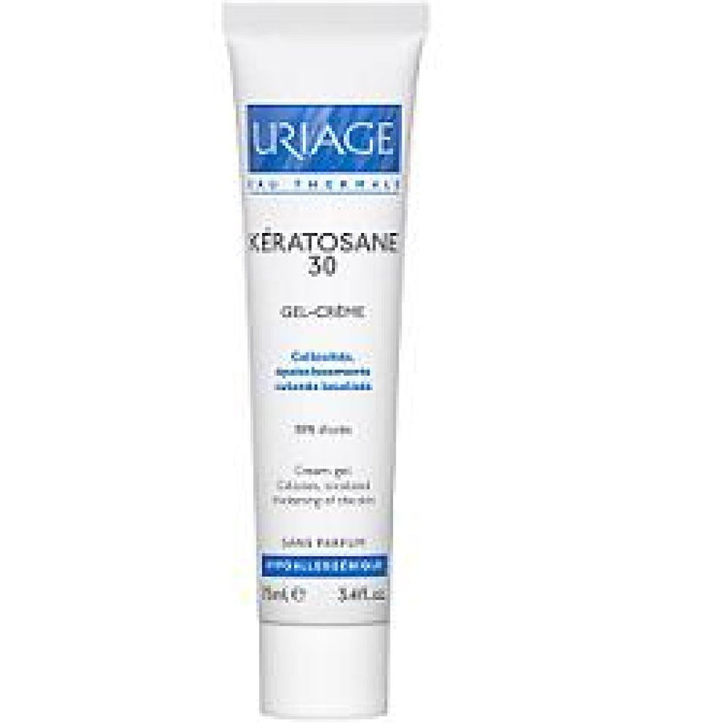 Uriage Keratosane 30 Gel-creme Cream-gel for Irritated, Damaged and Rough Skin, Calluses and Localized Hard Areas 75 Ml