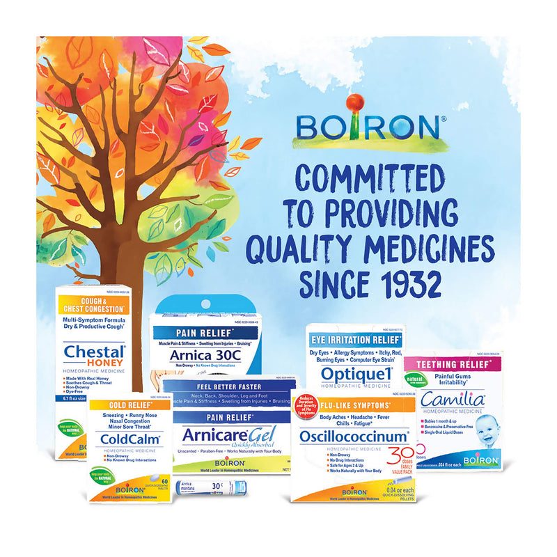 Boiron Homeopathic Medicine Arnica Montana, 30C Pellets, 80 Count Tube