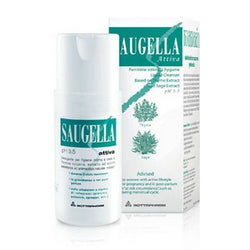 Saugella Attiva pH 3.5 Feminine Wash Specific Cleanser Intimate Hygiene 100ml.